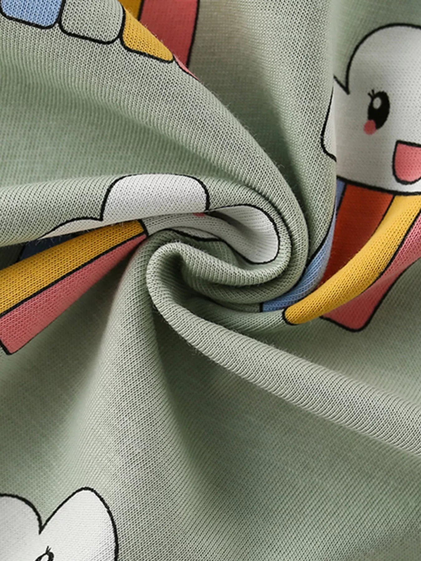 Children's Cloud Rainbow Print T-Shirt