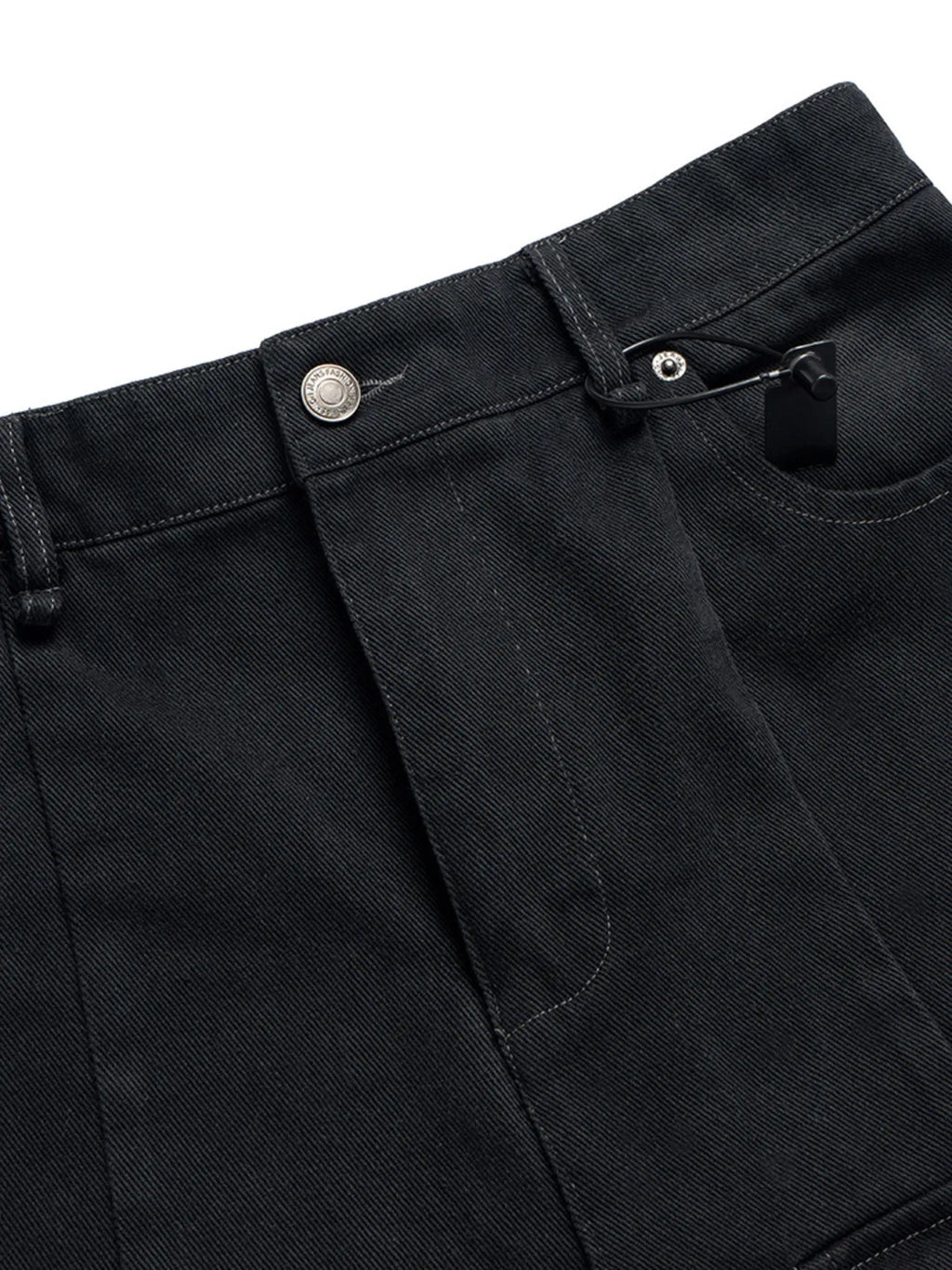 Men's Wide Leg Detachable Cargo Jeans with Multi-Pockets