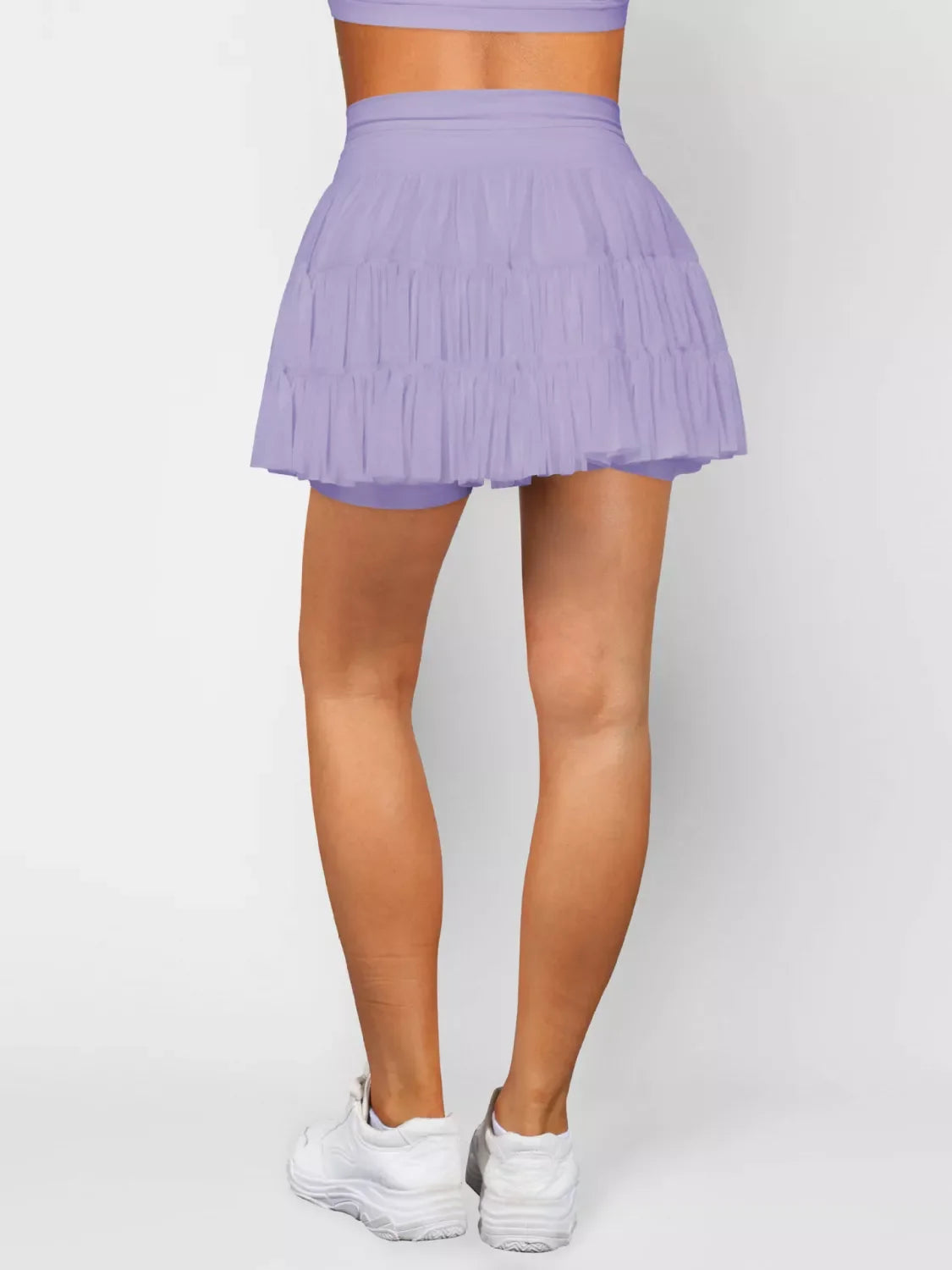 Tiered Skort with Drawstring
