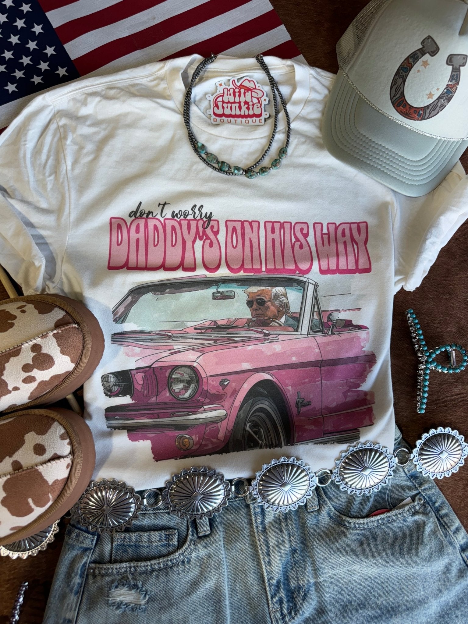 Daddy's on His Way Trump Graphic Tee