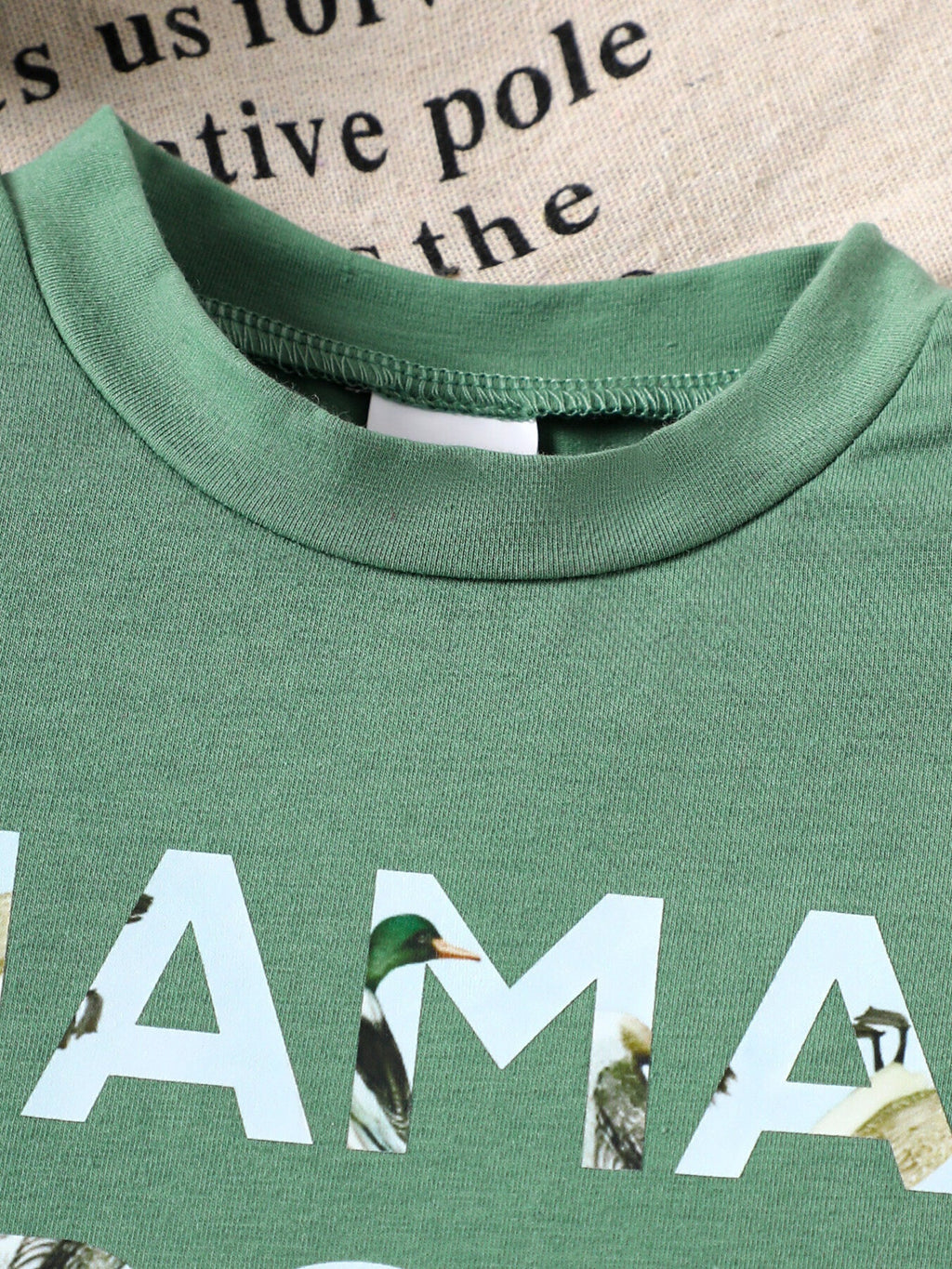 Children's Mama' Boy Graphic Casual Tee and Shorts Set