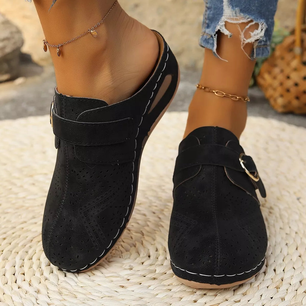 Casual Buckle Slip-Ons