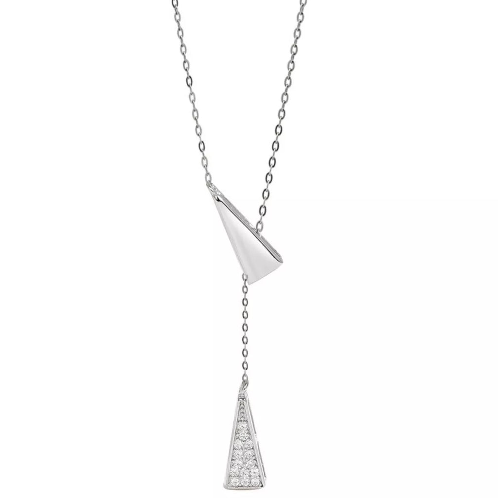 Triangle Pendant Y Necklace