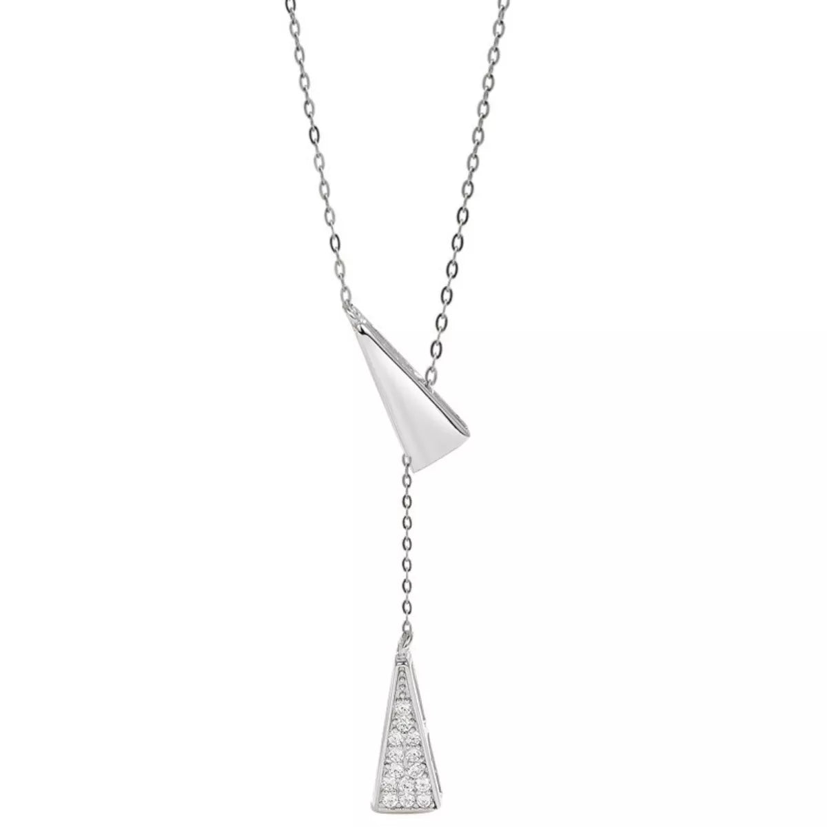 Triangle Pendant Y Necklace