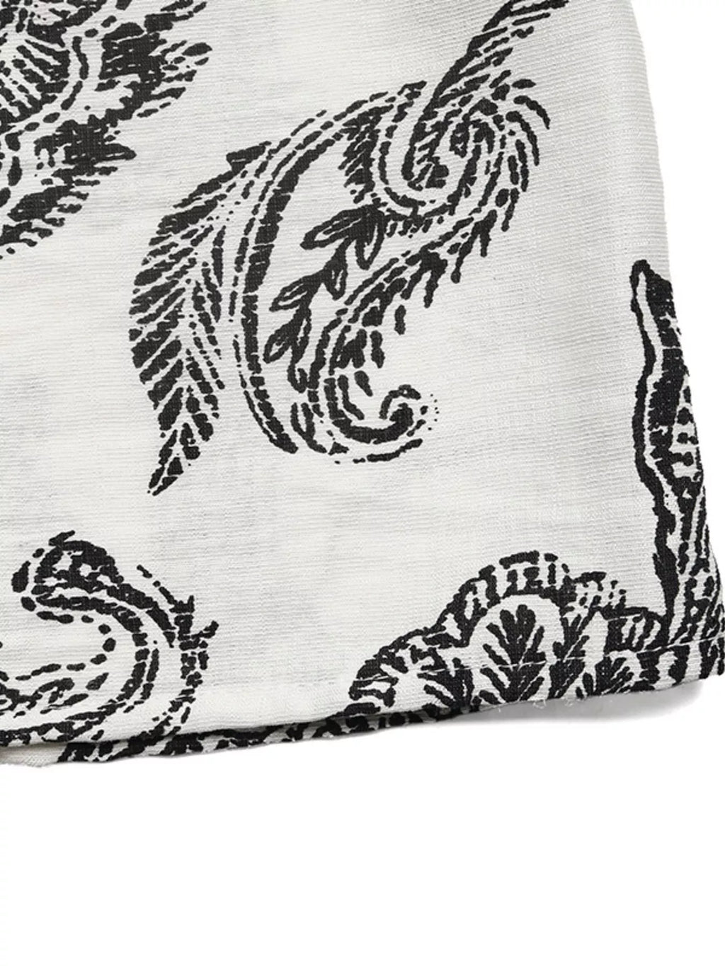 Printed Notched Ruffle Sleeve Maxi Dress