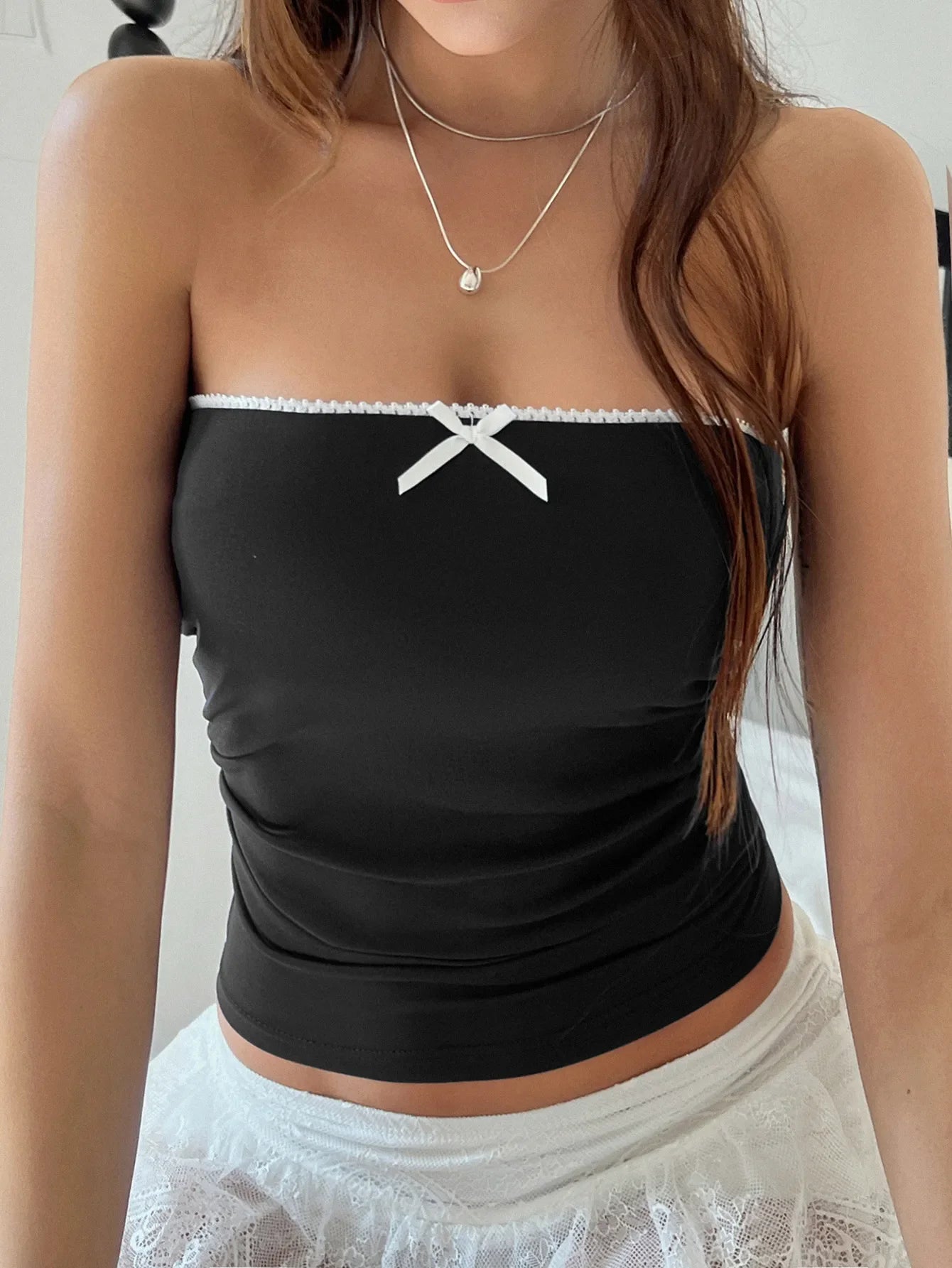 Bow Detail Tube Top
