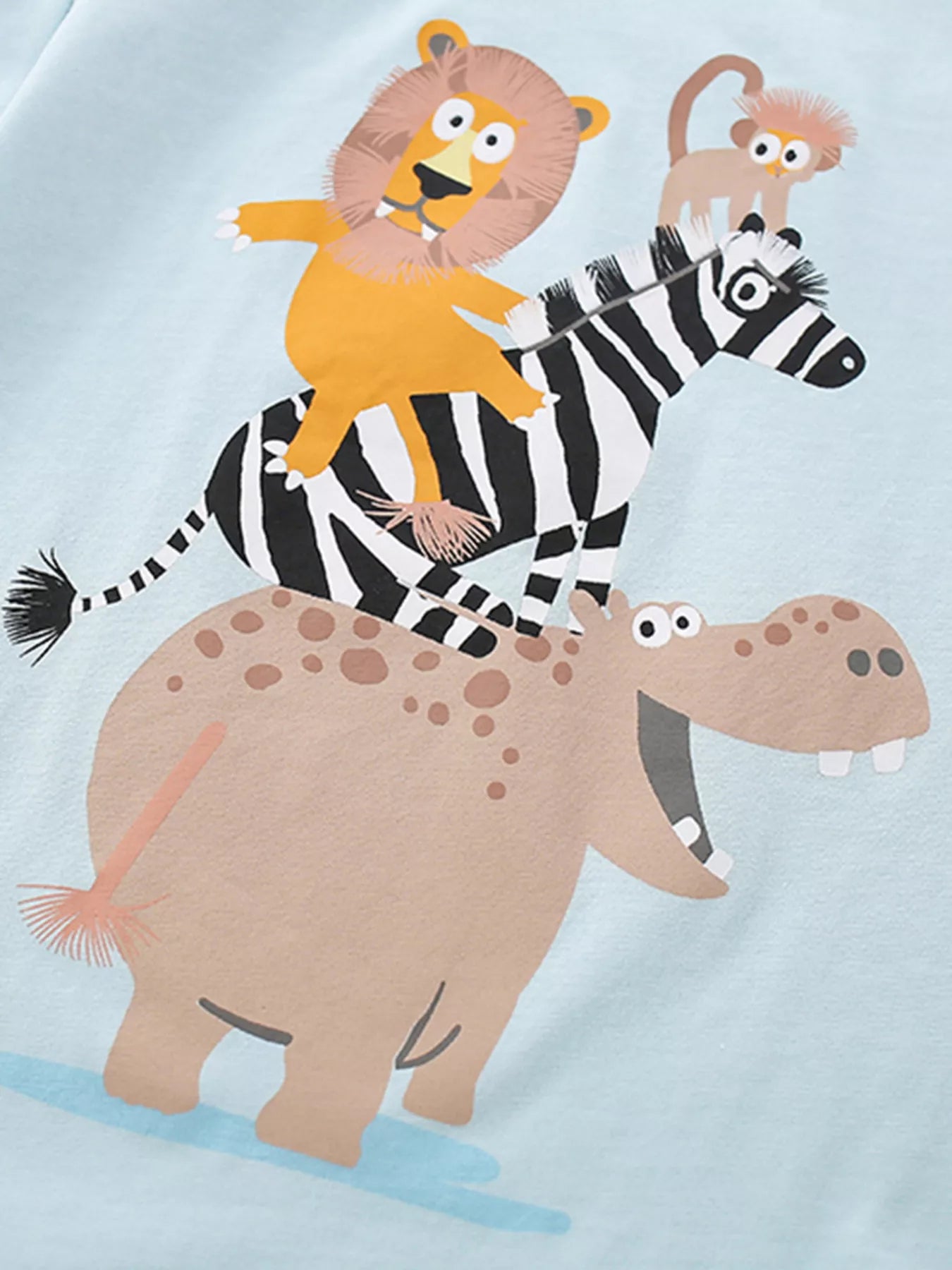 Children's Animal Short Sleeve Tee and Shorts Set