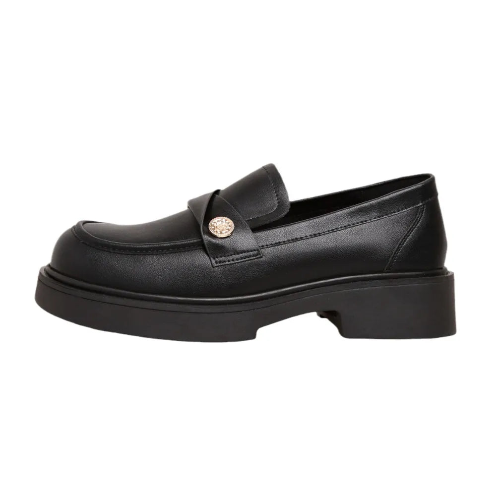 Round Toe Platform Loafers