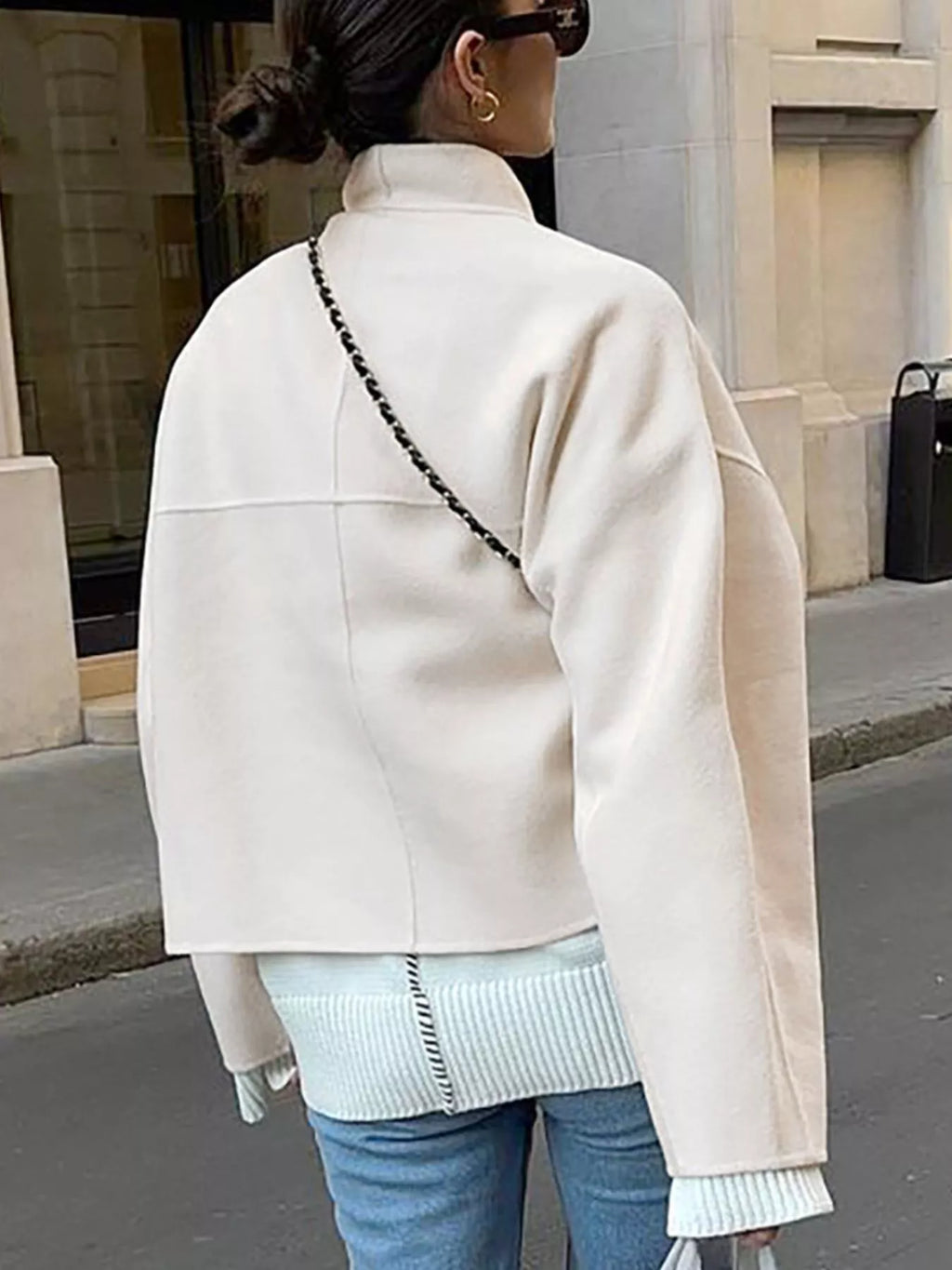 Open Front Dropped Shoulder Outerwear