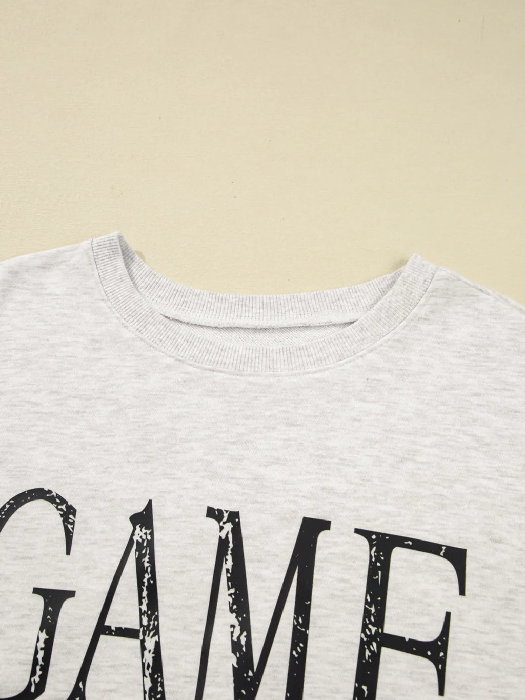 Washed GAME DAY Graphic Baggy Sweatshirt