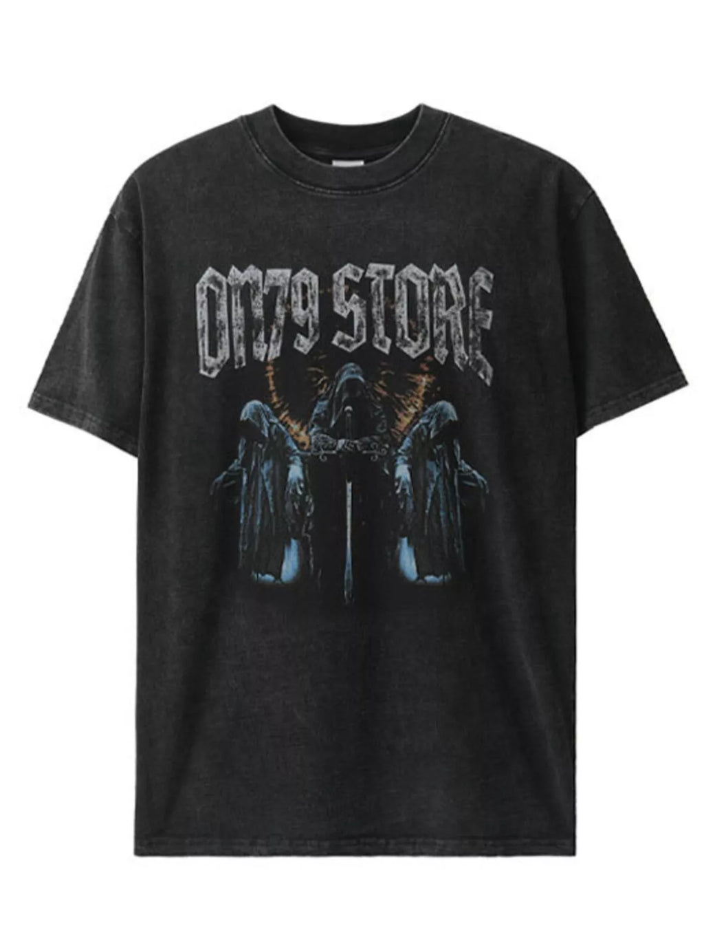 Men's Graphic Round Neck Short Sleeve T-Shirt