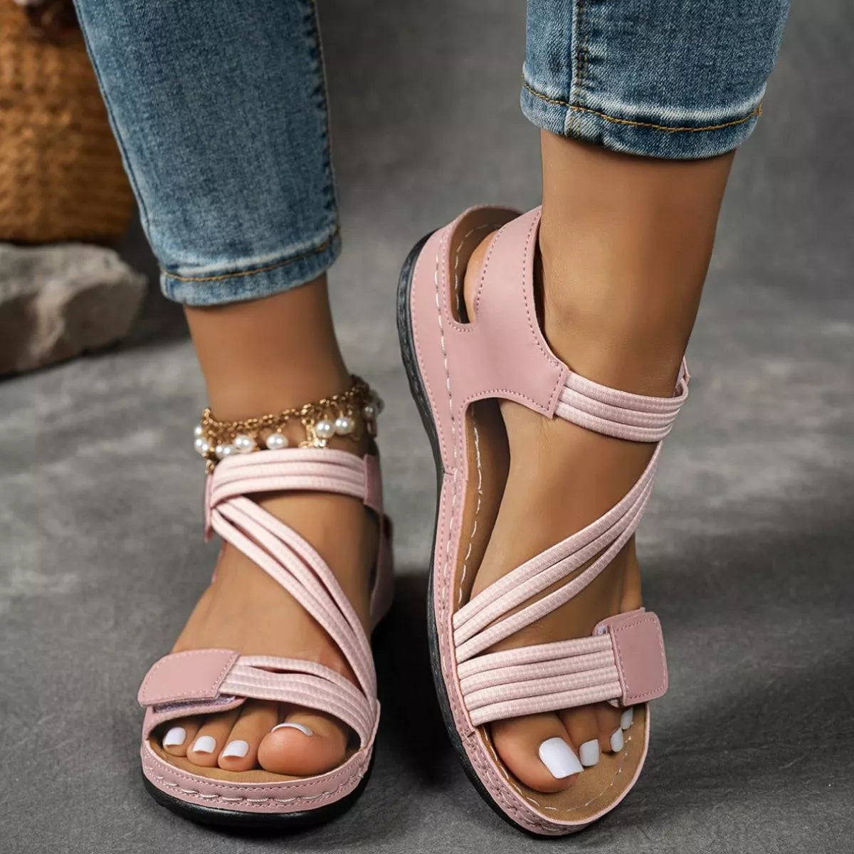 Open Toe Wedge Sandals