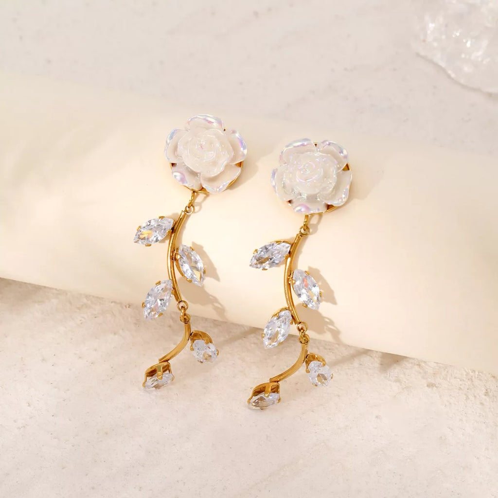 Flower Drop Earrings