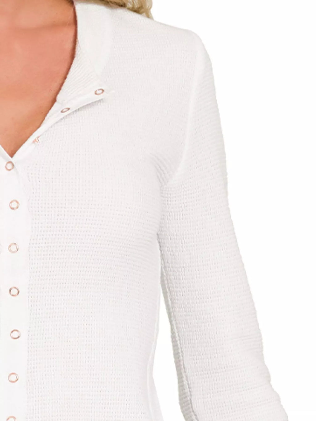 Zenana Double Knit Snap Button Shirts