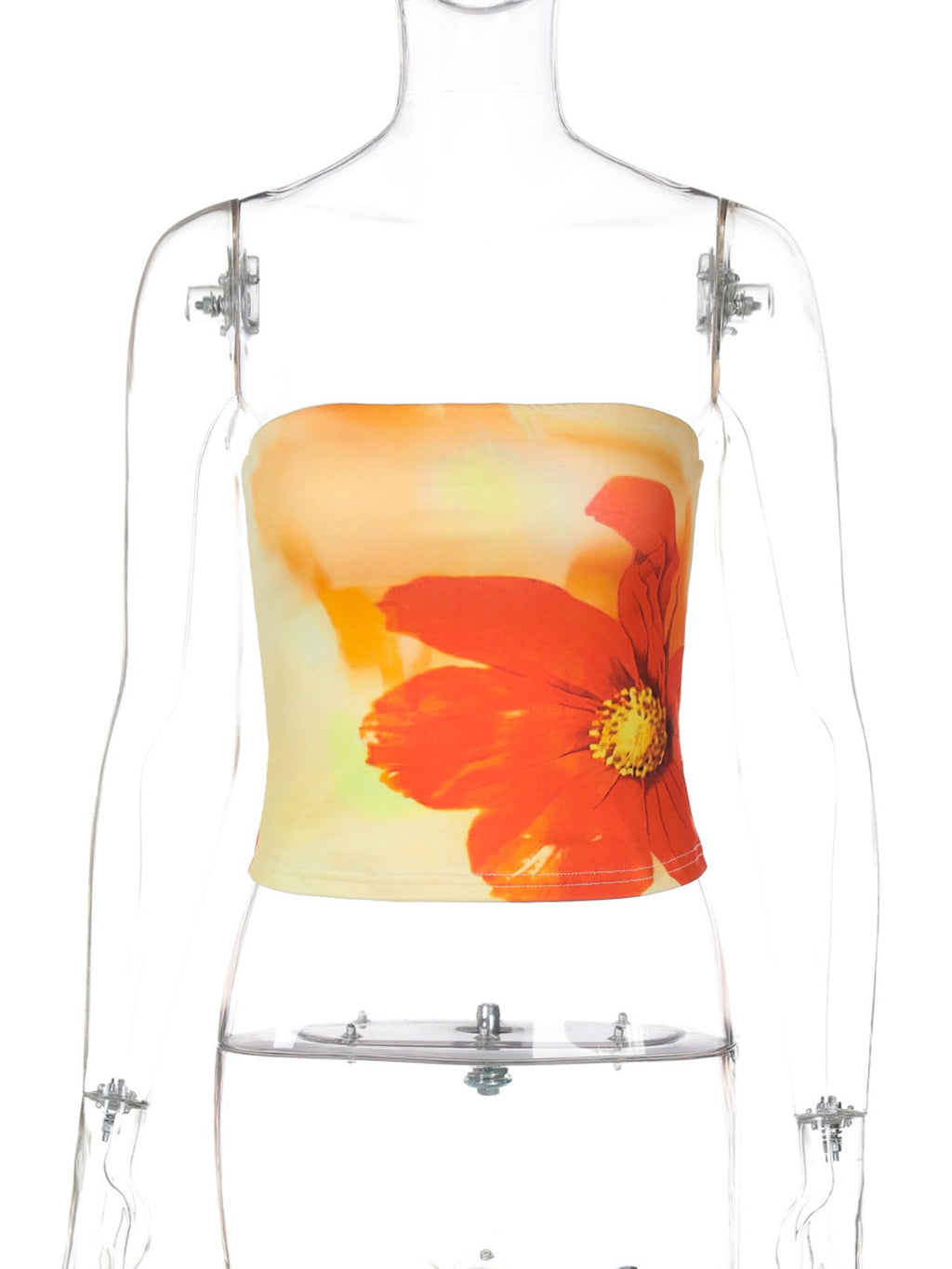 Floral Print Tube Top