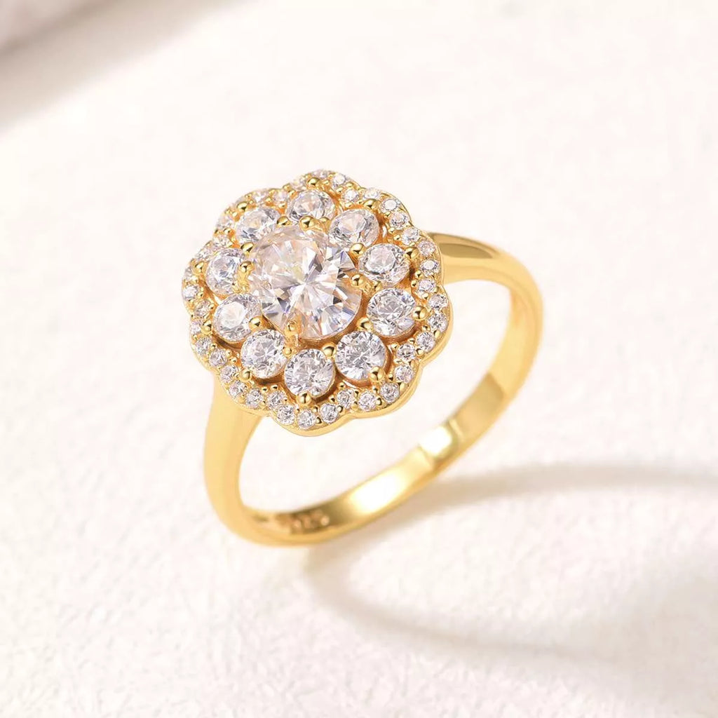 3.8 Carat Moissanite 925 Sterling Silver Ring