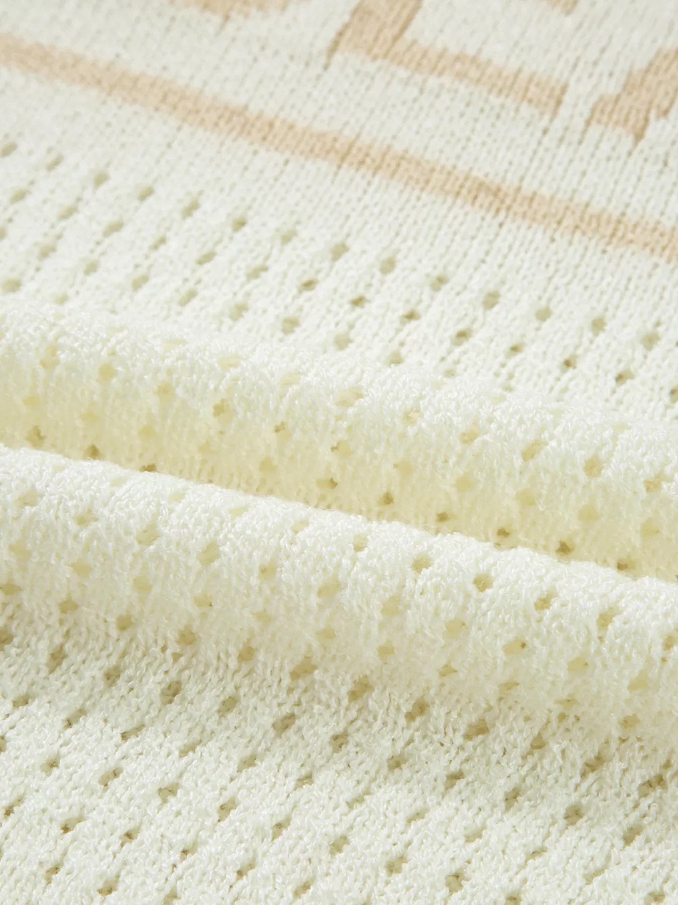 BEACH Hollow Out Knitted Lightweight Dolman Sweater