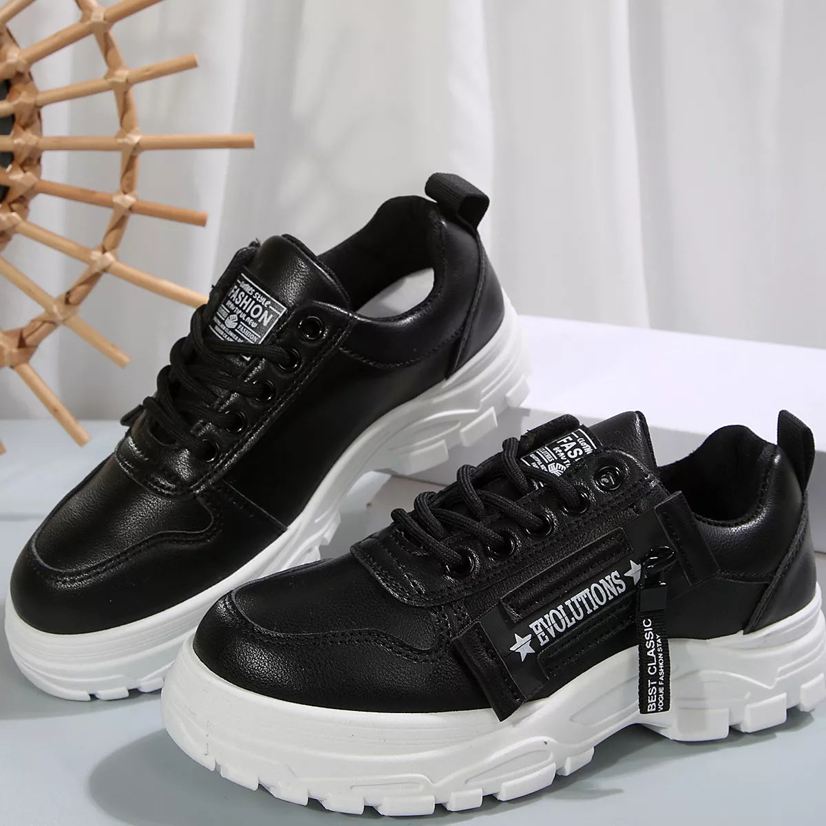 Lace Up Round Toe Athletic