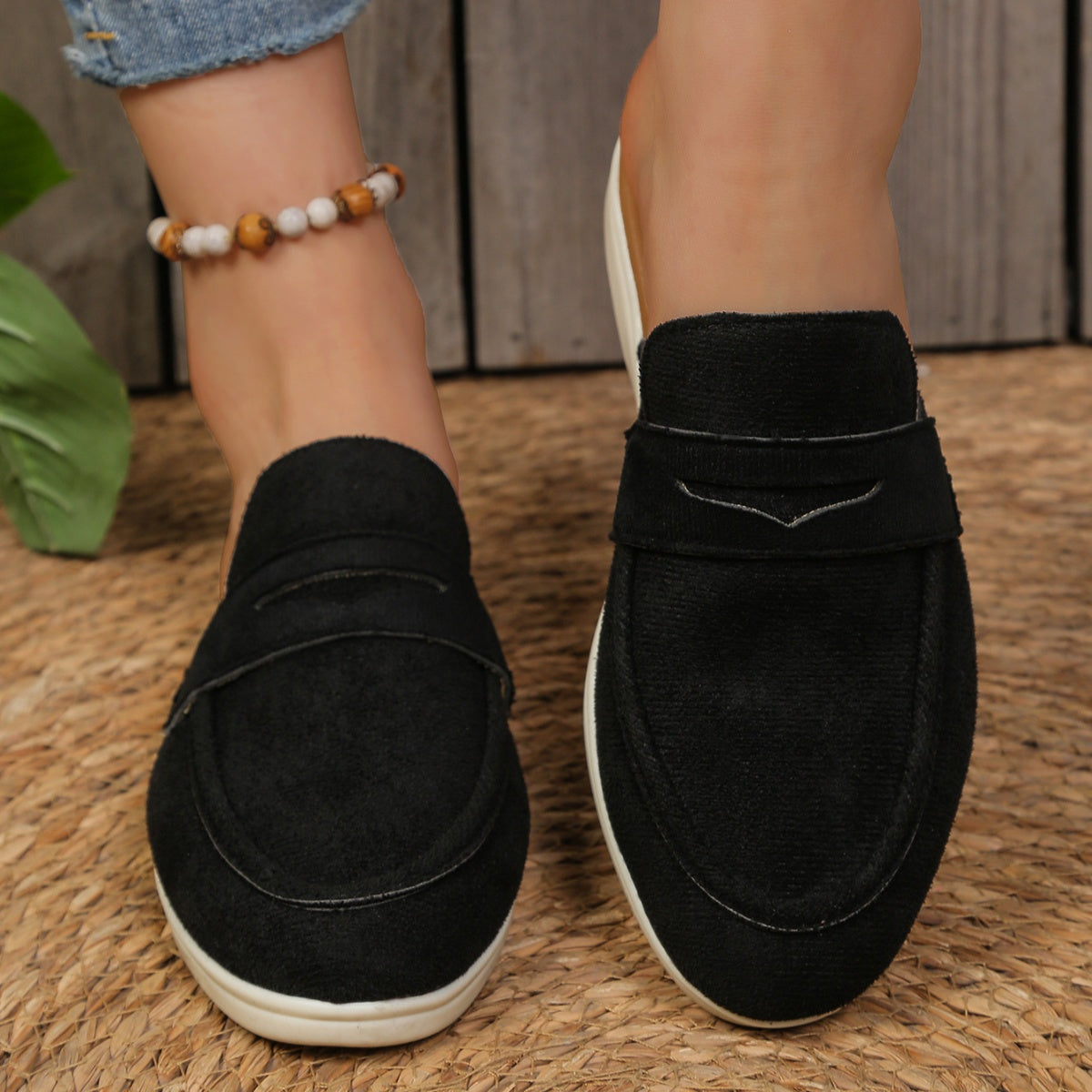 Round Toe Slip-Ons