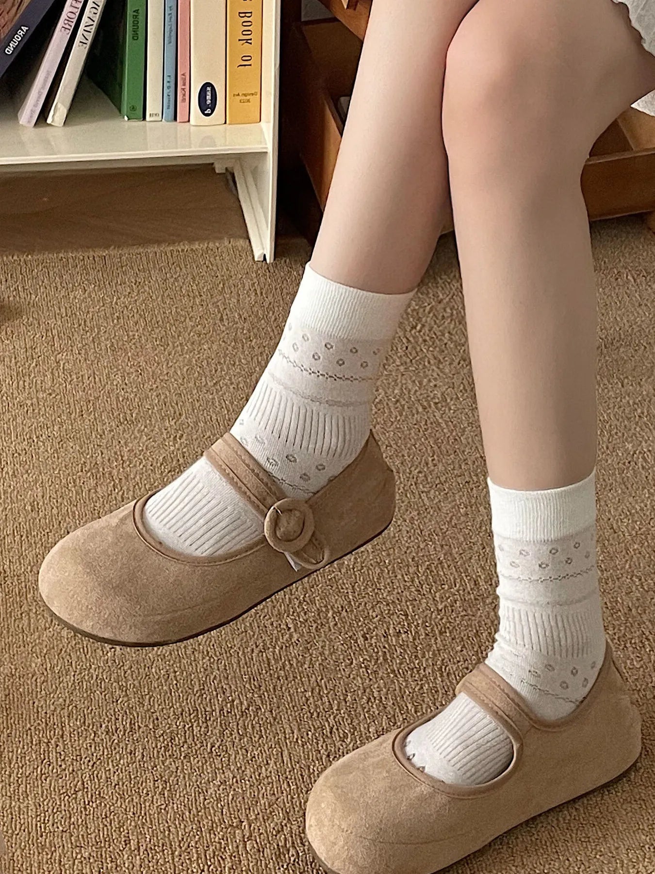 Round Toe Flat Slip-Ons