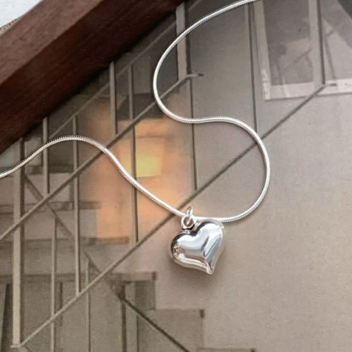 925 Sterling Silver Heart Necklace