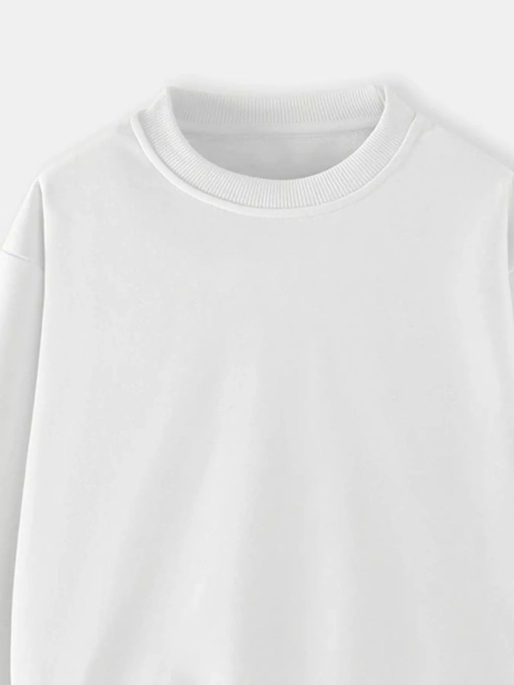 Children's Casual Solid Color Crew Neck Sweatshirt