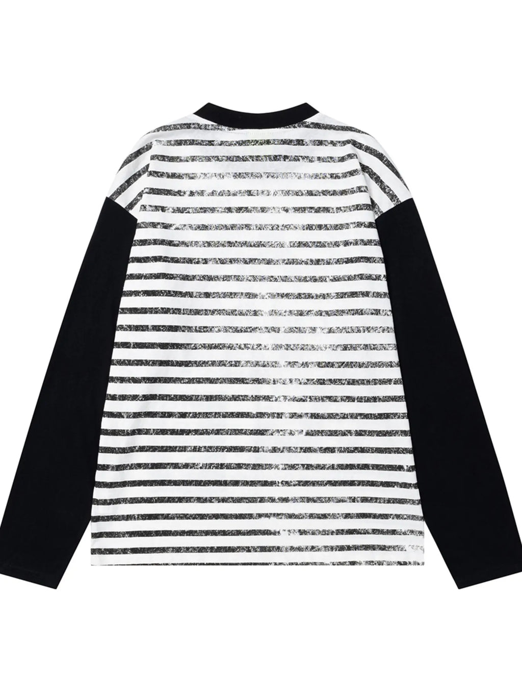 Men's Vintage Style Photo Print Contrast Sleeve T-Shirt