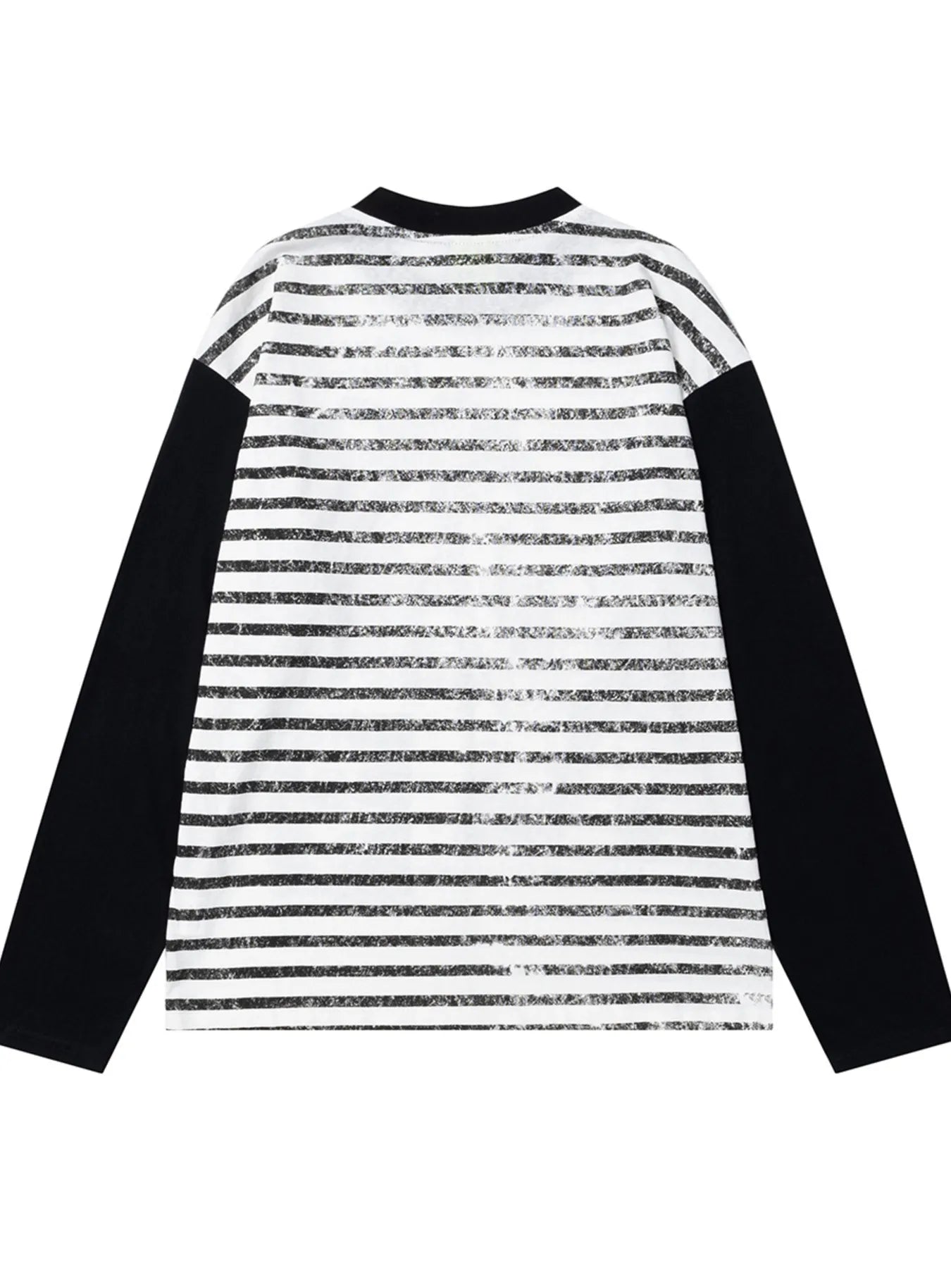 Men's Vintage Style Photo Print Contrast Sleeve T-Shirt