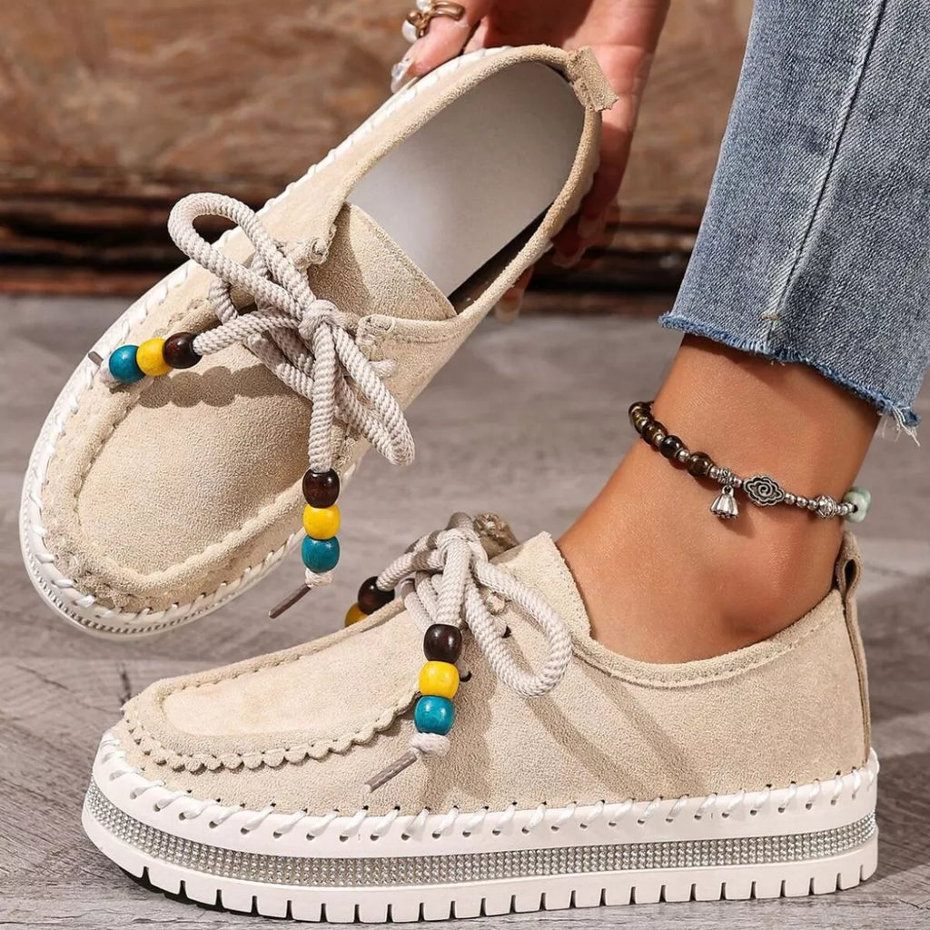 Round Toe Platform Loafers