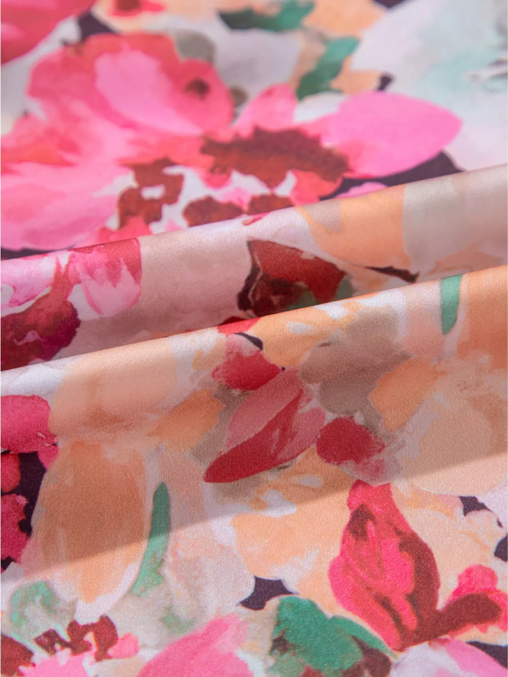 Floral Print Ruffle Trim Long Sleeve Shirt