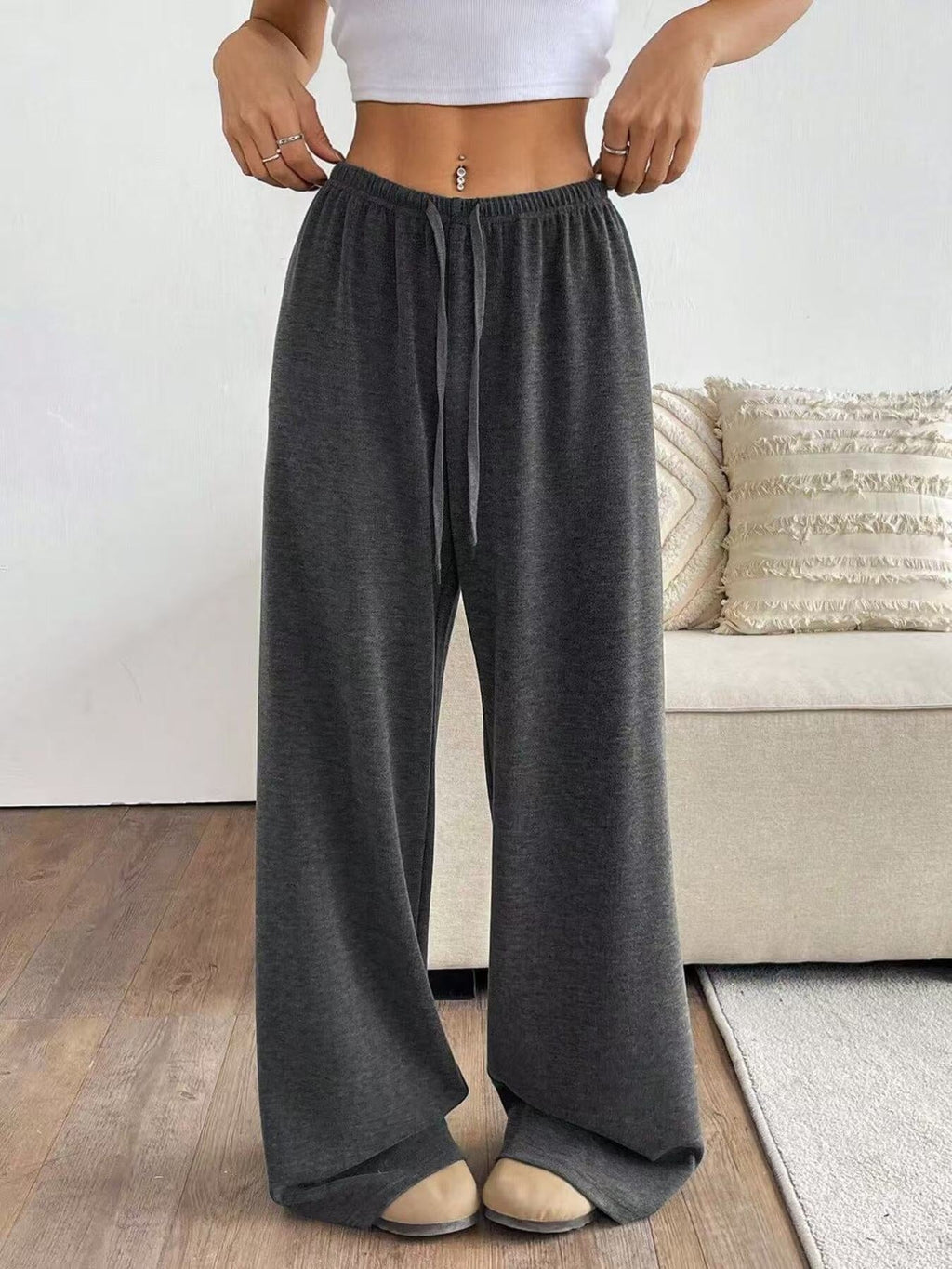 Relaxed Fit Drawstring Pants