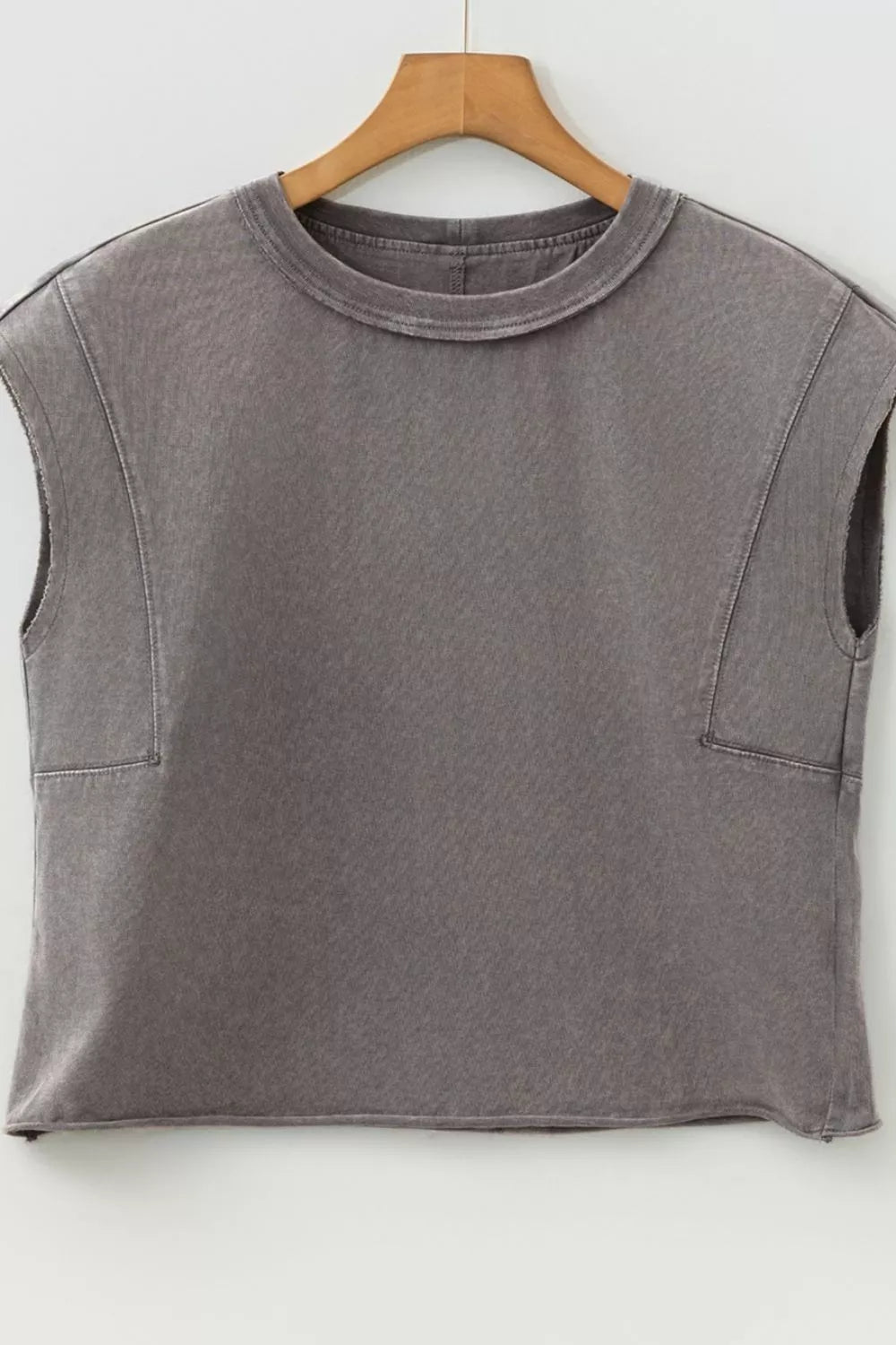 Mineral Wash Boxy Fit Cotton Tank Top