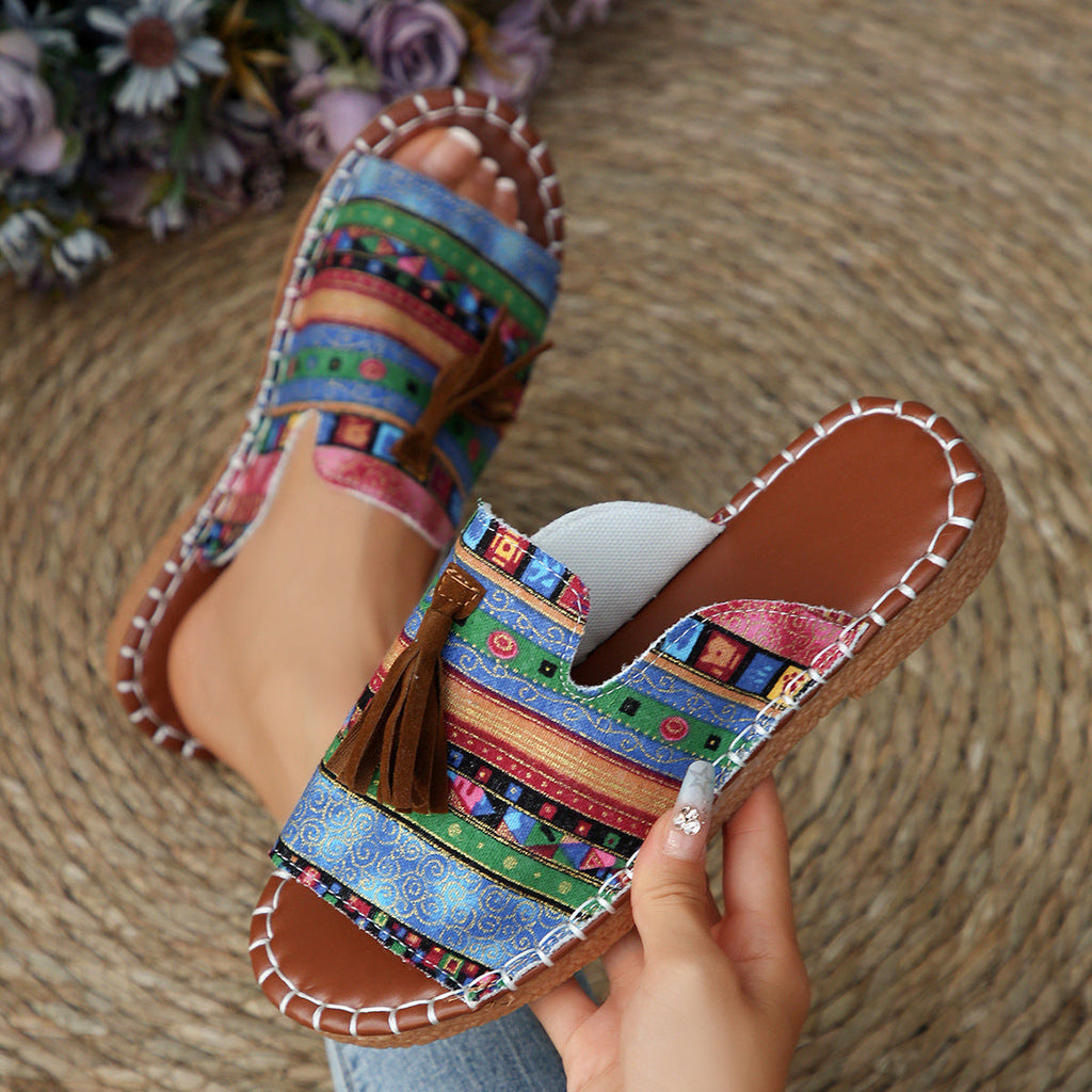 Tassel Open Toe Sandals