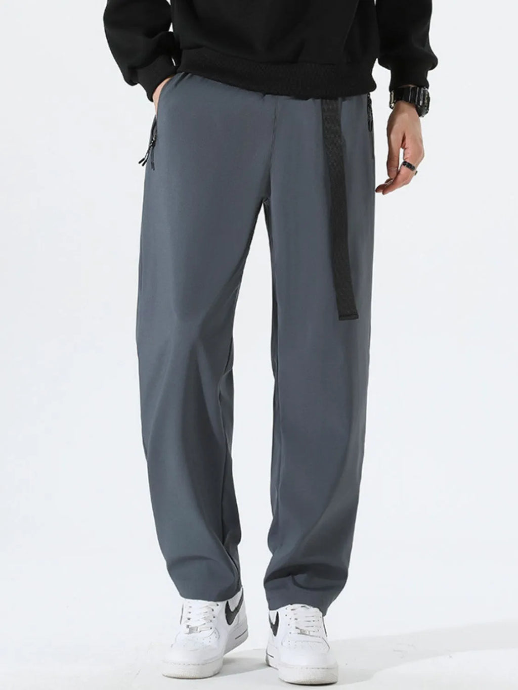 Men's Plus Size Solid Loose Fit Pants