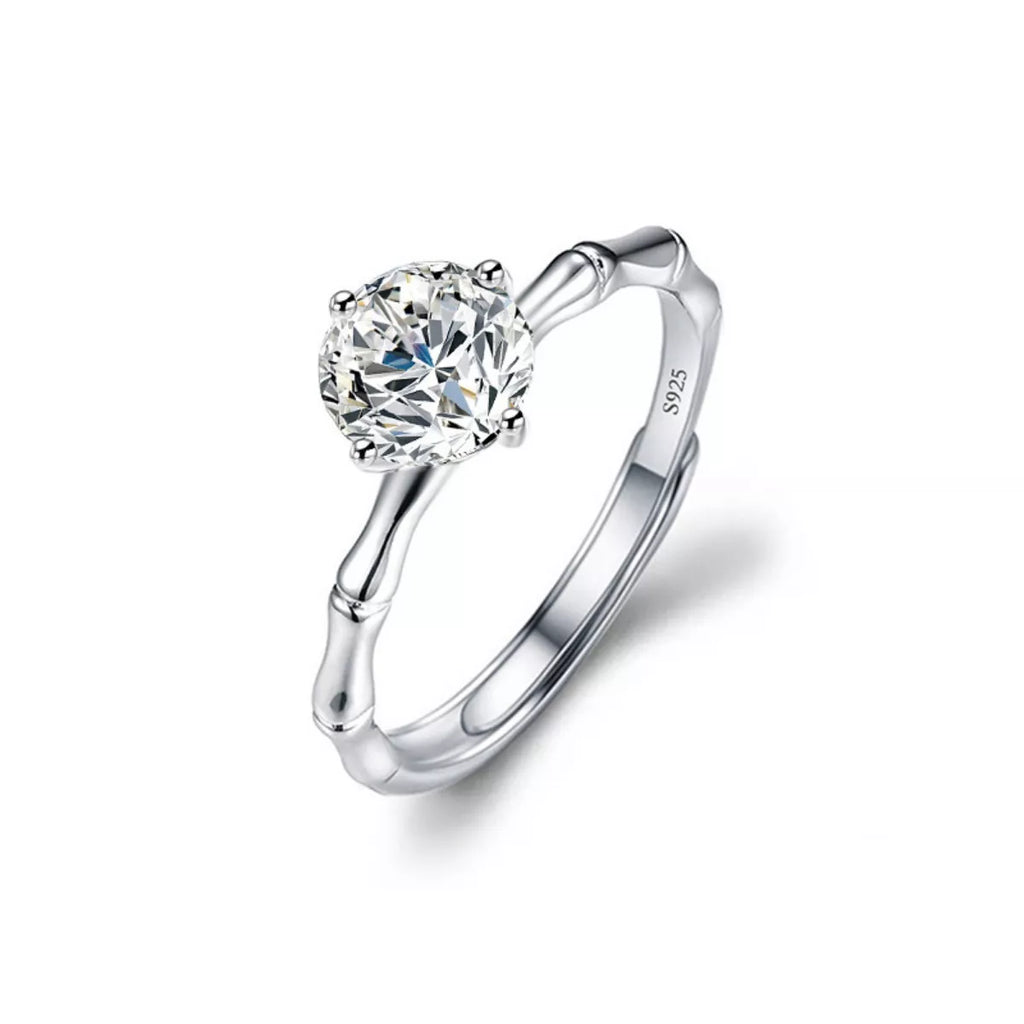 1 Carat Moissanite Minimalist Ring