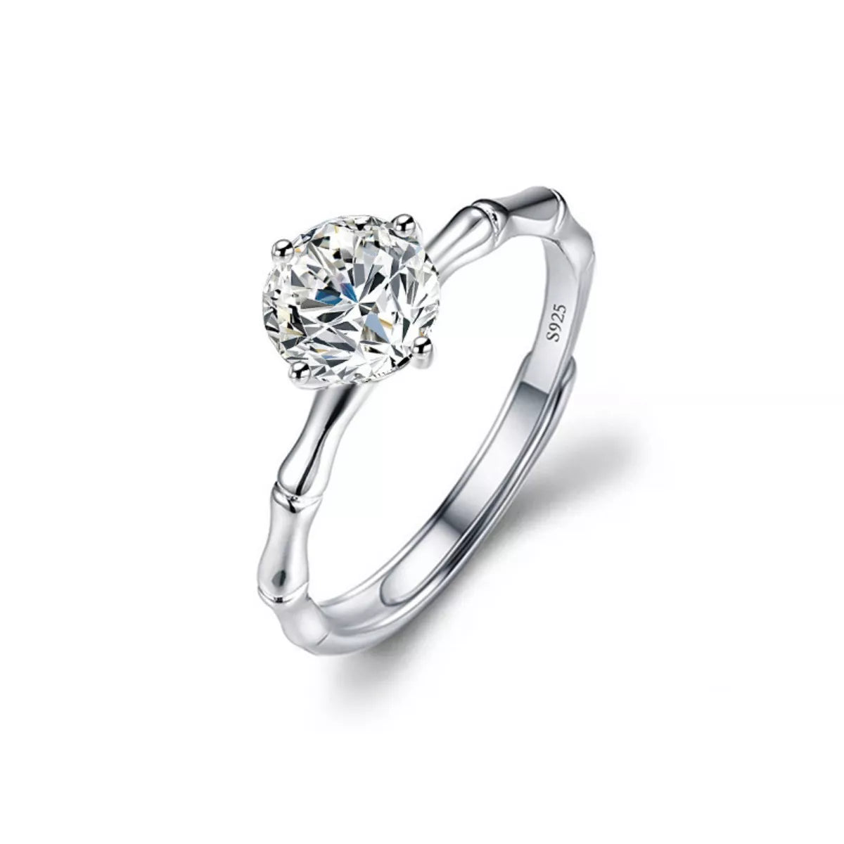 1 Carat Moissanite Minimalist Ring