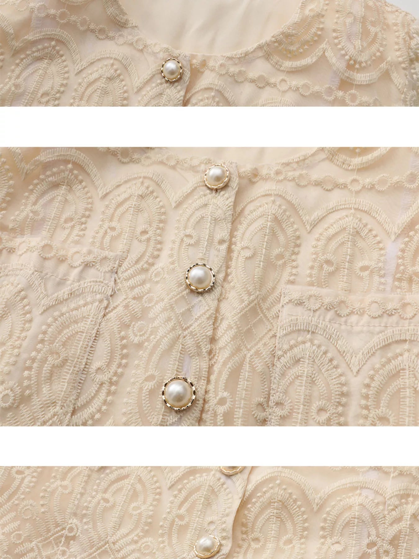 Embroidered Long Sleeve Top and Skirt Set