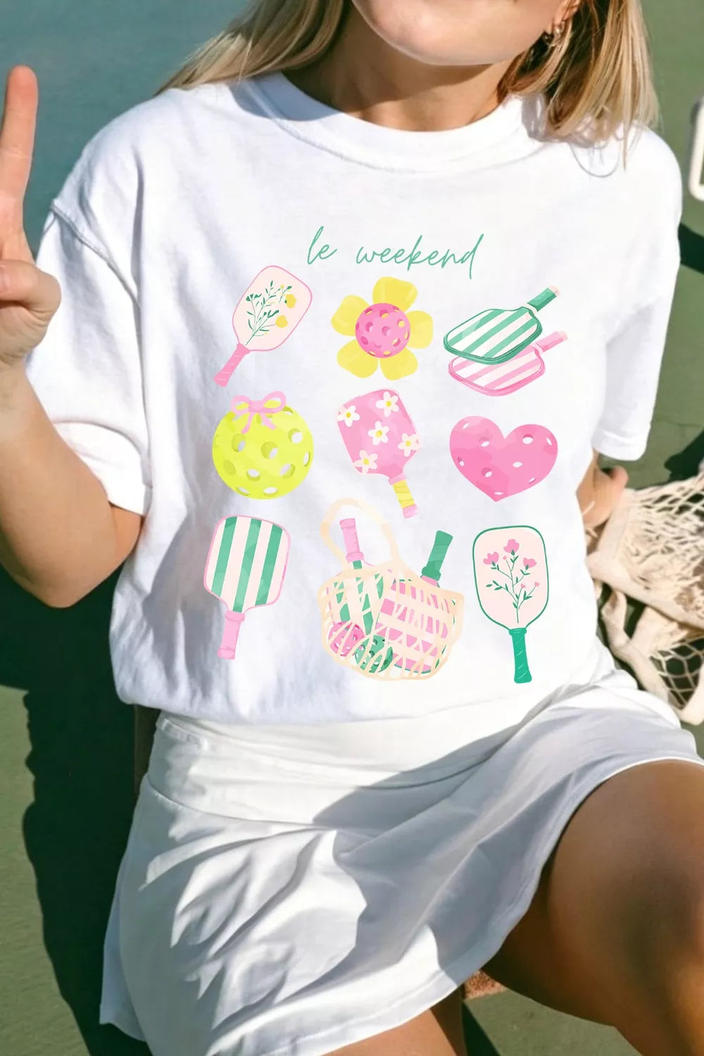 Graphic Round Neck Short Sleeve T-Shirt