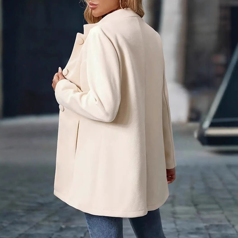 Women’s Elegant Single-Breasted Winter Overcoat