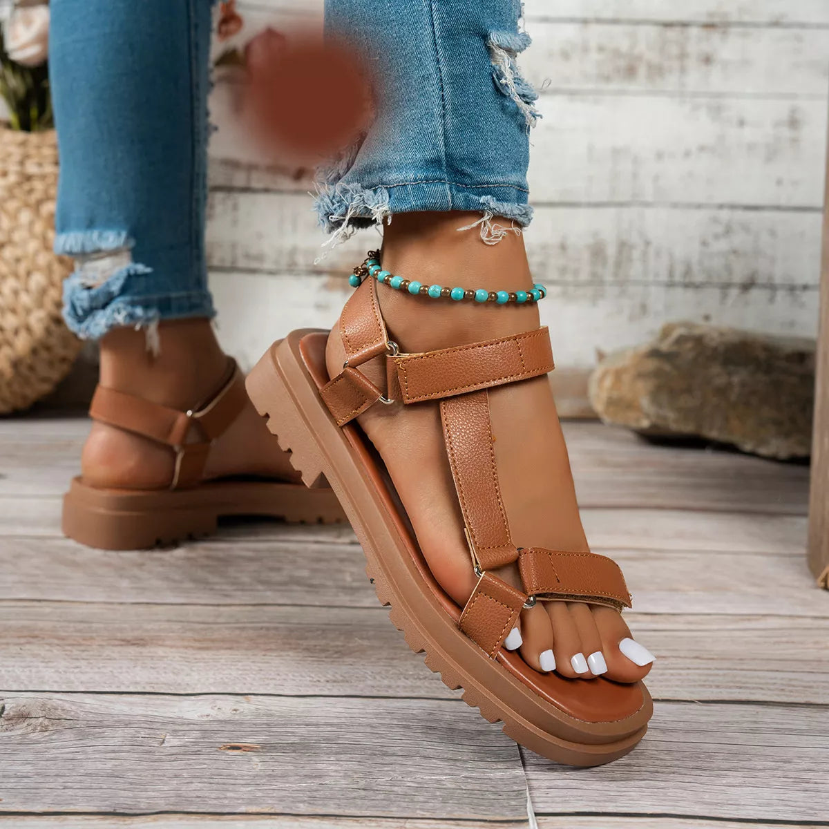 Open Toe Platform Sandals