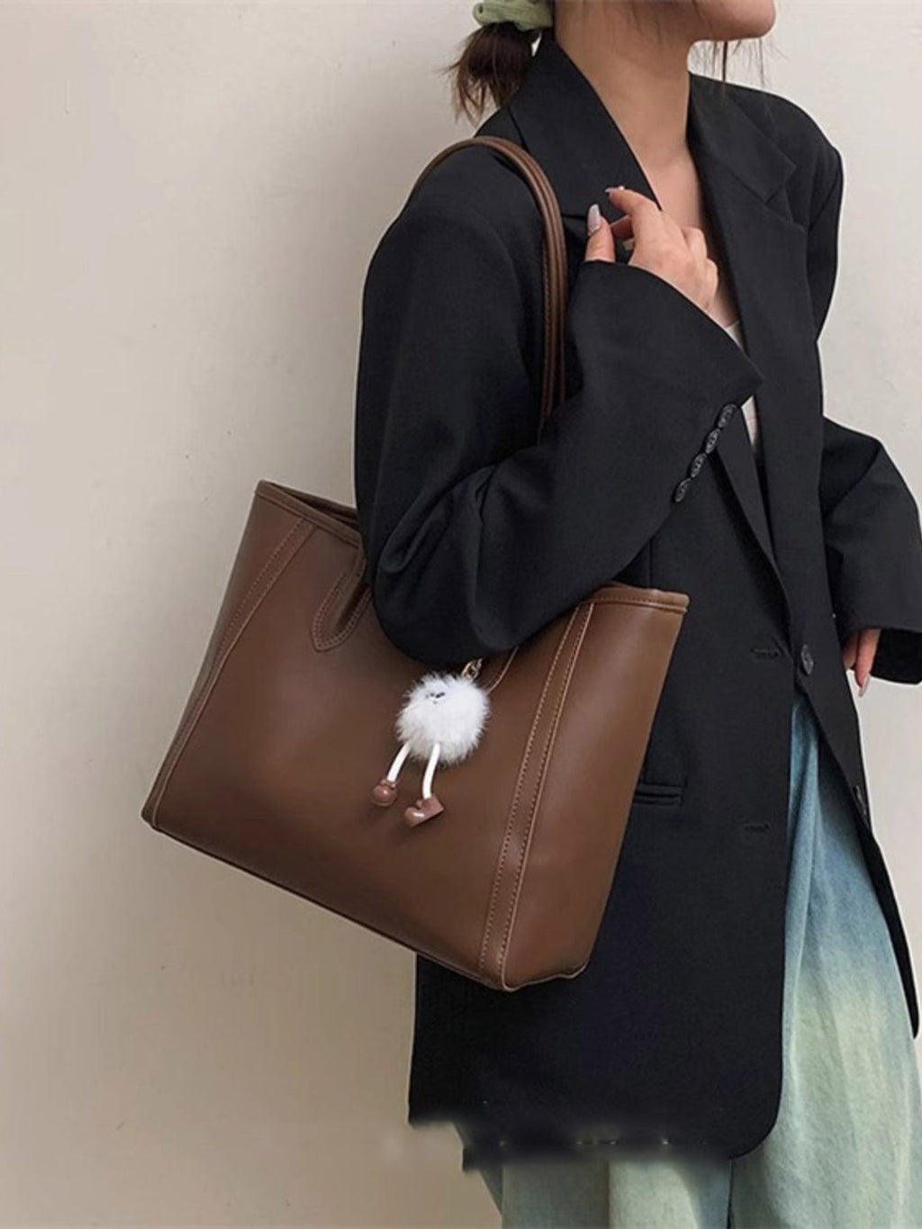 PU Leather Shoulder Bag