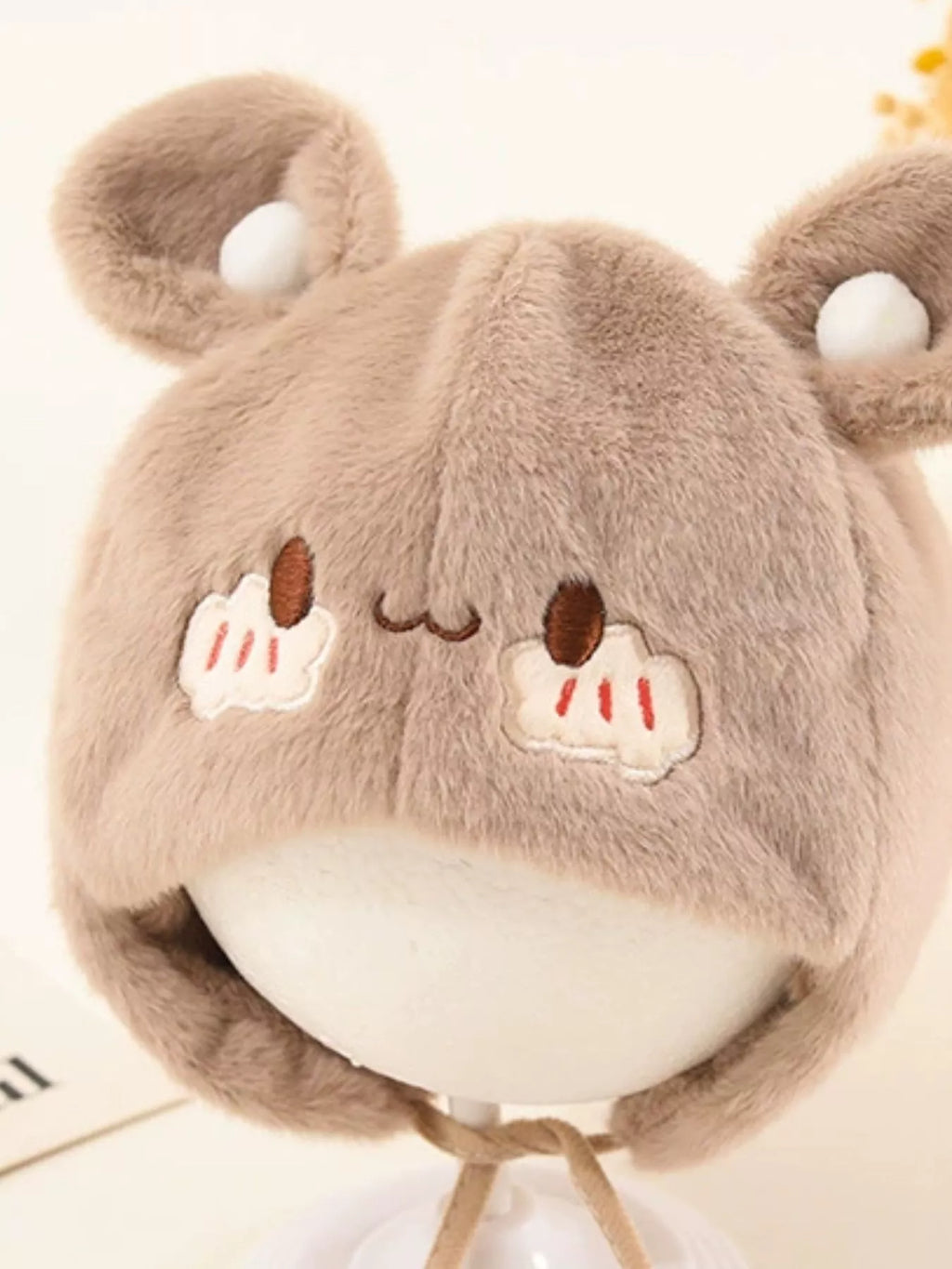 Children's Cute Bear Ear Plush Hat