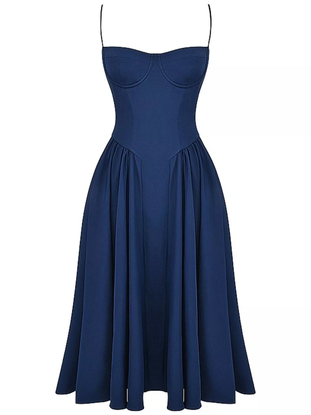 Sweetheart Neck Midi Cami Dress