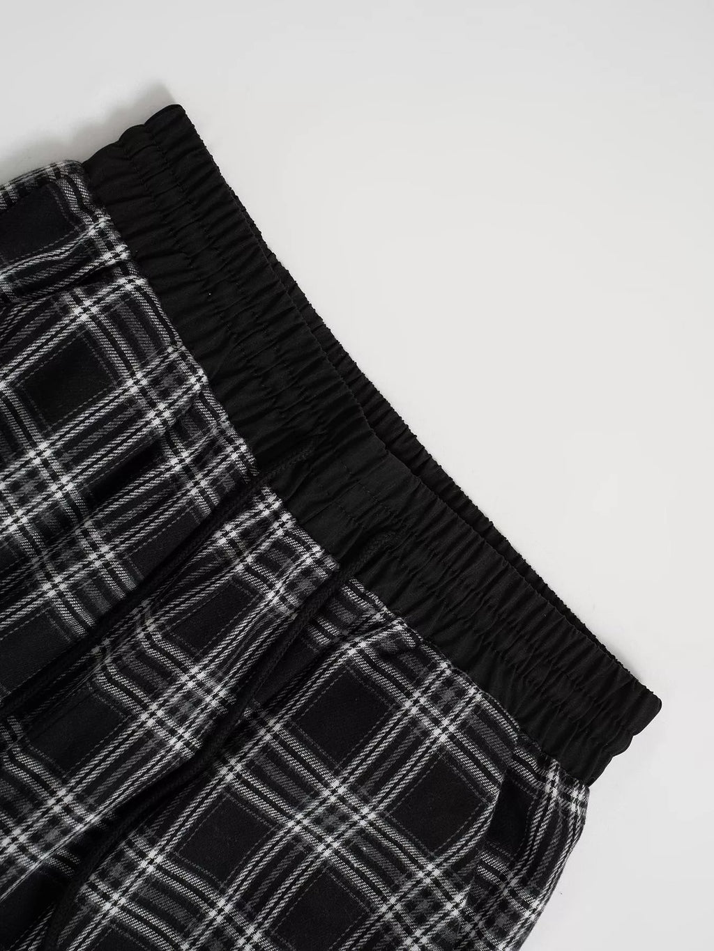 Relaxed Fit Plaid Pants