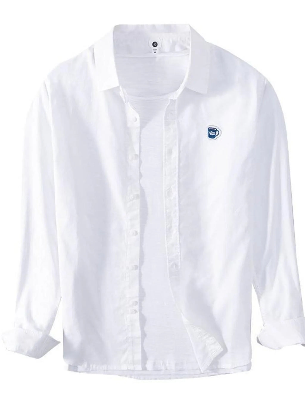 Men's Plus Size Button Up Long Sleeve Shirt