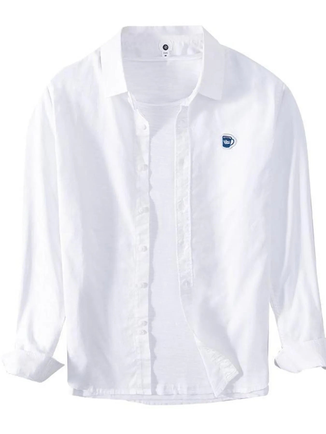 Men's Plus Size Button Up Long Sleeve Shirt