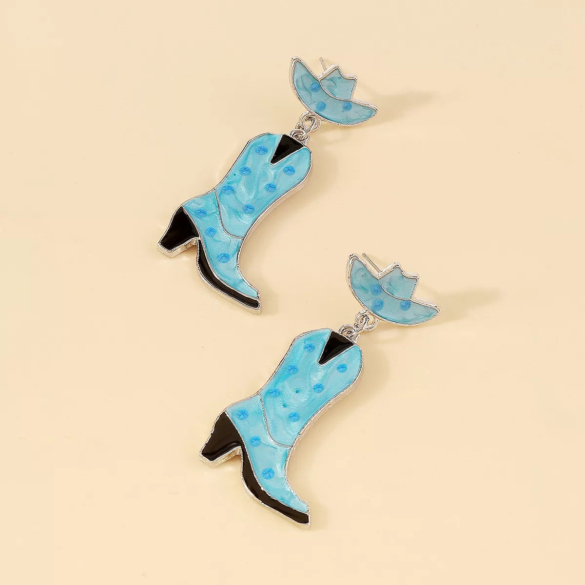 Cowboy Boot Dangle Earrings