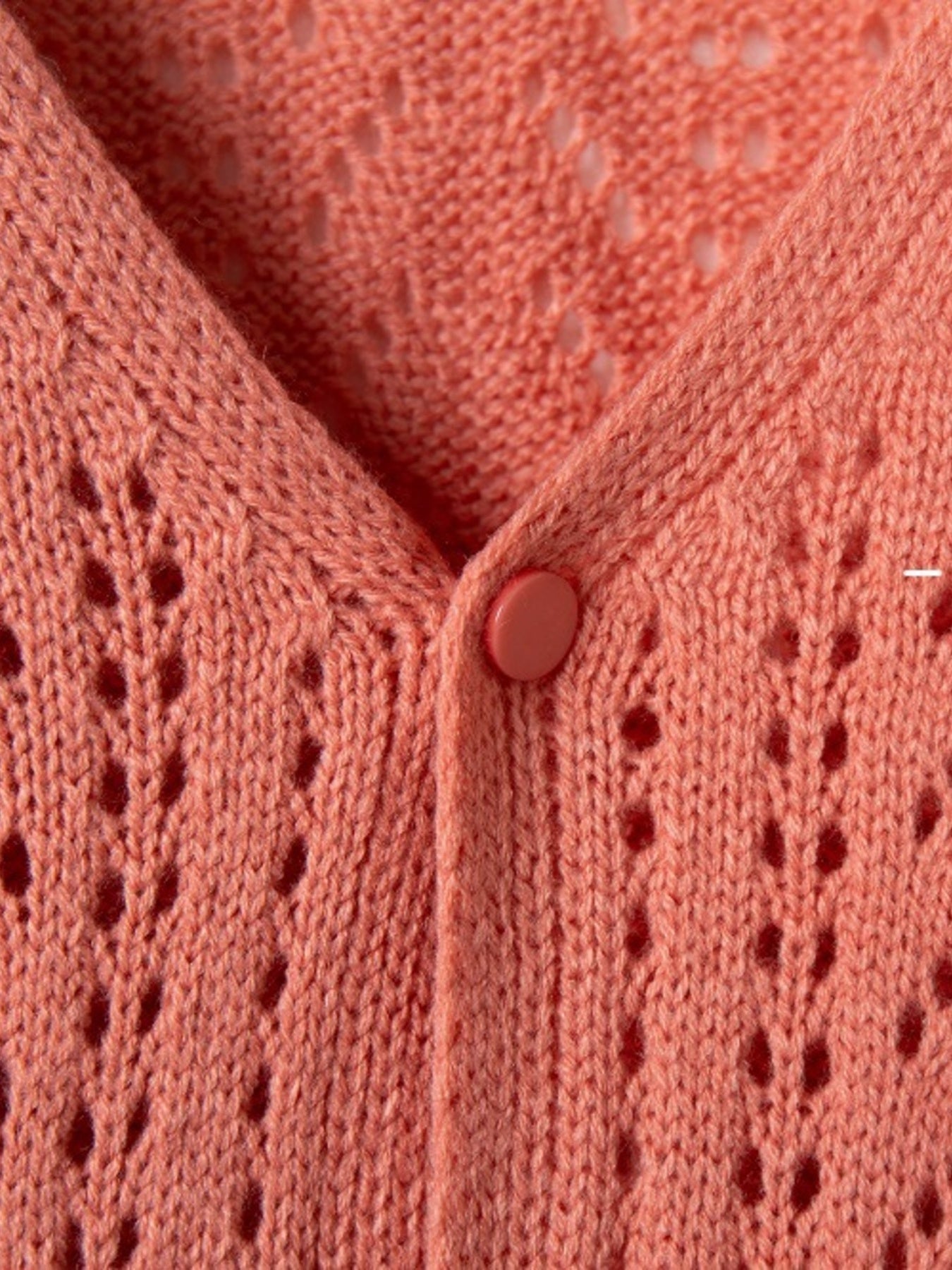 Openwork V-Neck Cardigan