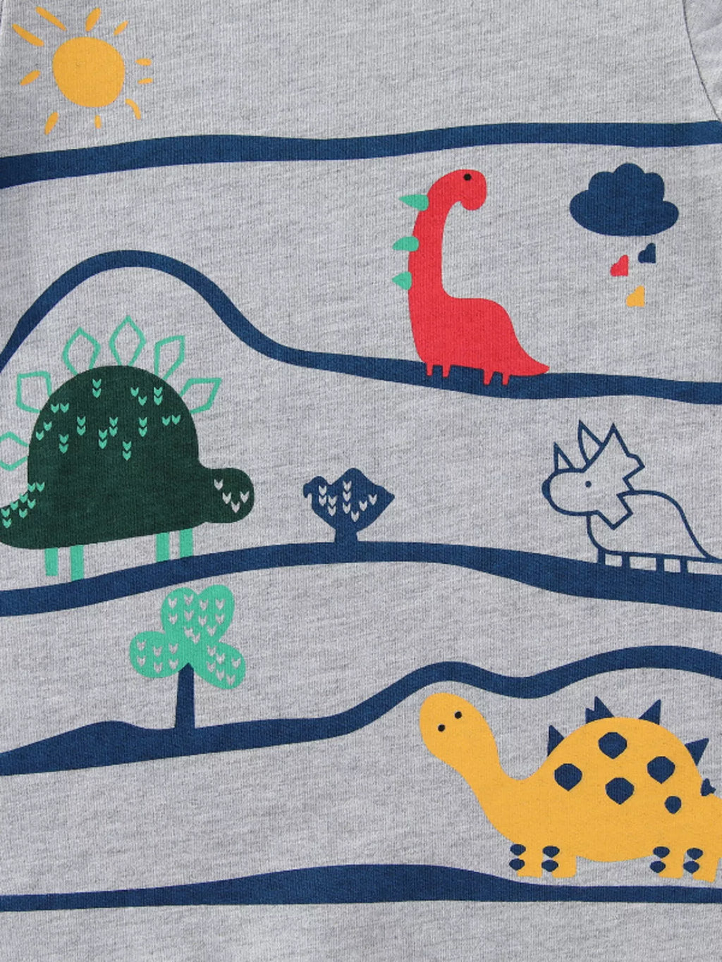 Children's Dinosaur Graphic Round Neck Tee