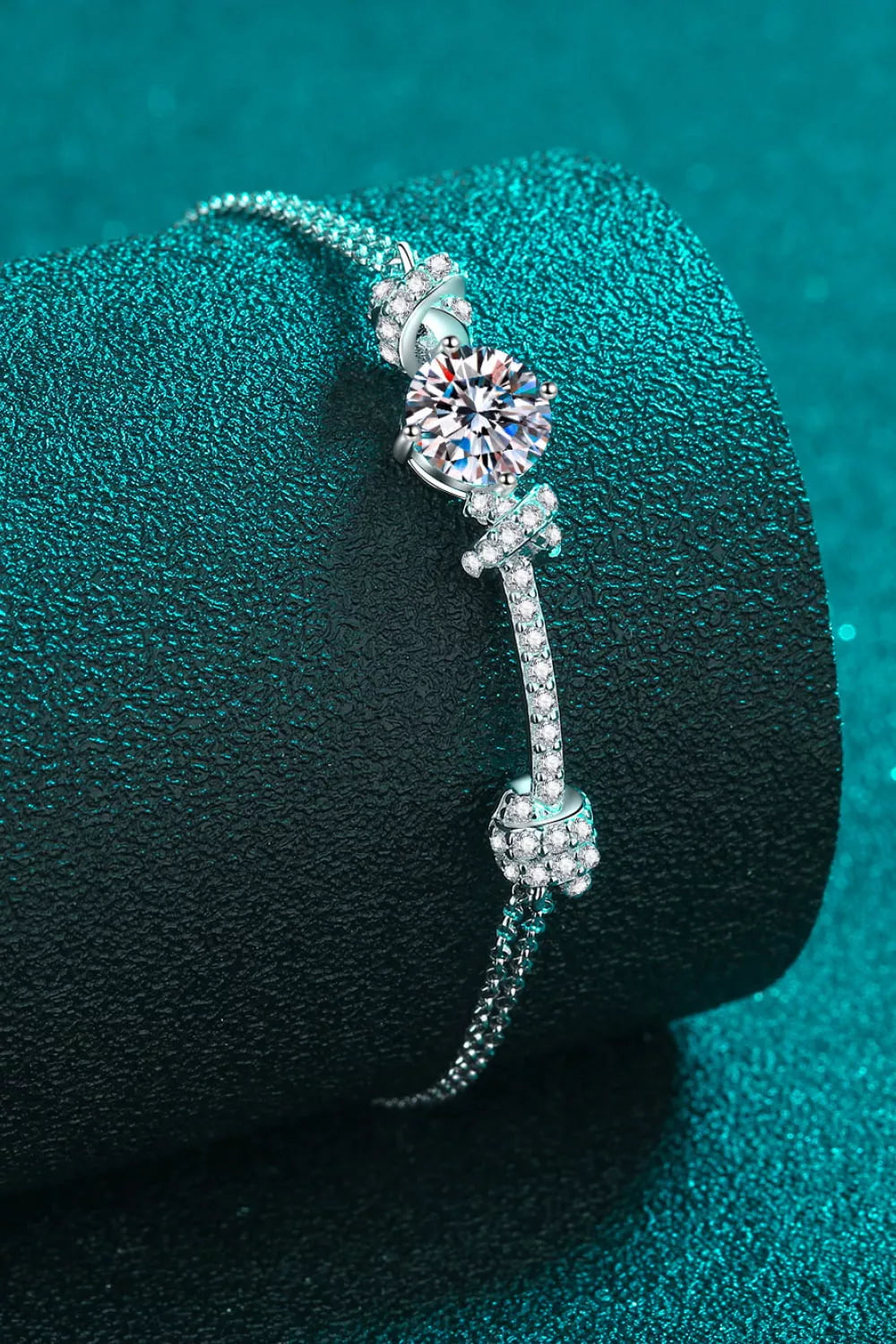 2 Carat Moissanite 925 Sterling Silver Bracelet